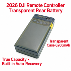 2026 DJI remote controller transparent rear battery 6200 mAh (HNV-WH-0005)