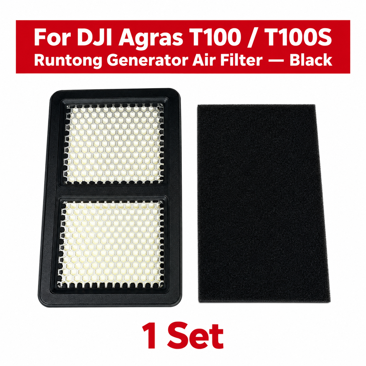 T100T100S Runtong generator air filter black (HNV-WH-0017)