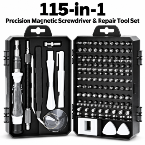 115-in-1 screwdriver set strong magnetic high hardness plum blossom disassembly machine precision bit repair tool (HNV-WH-0041)