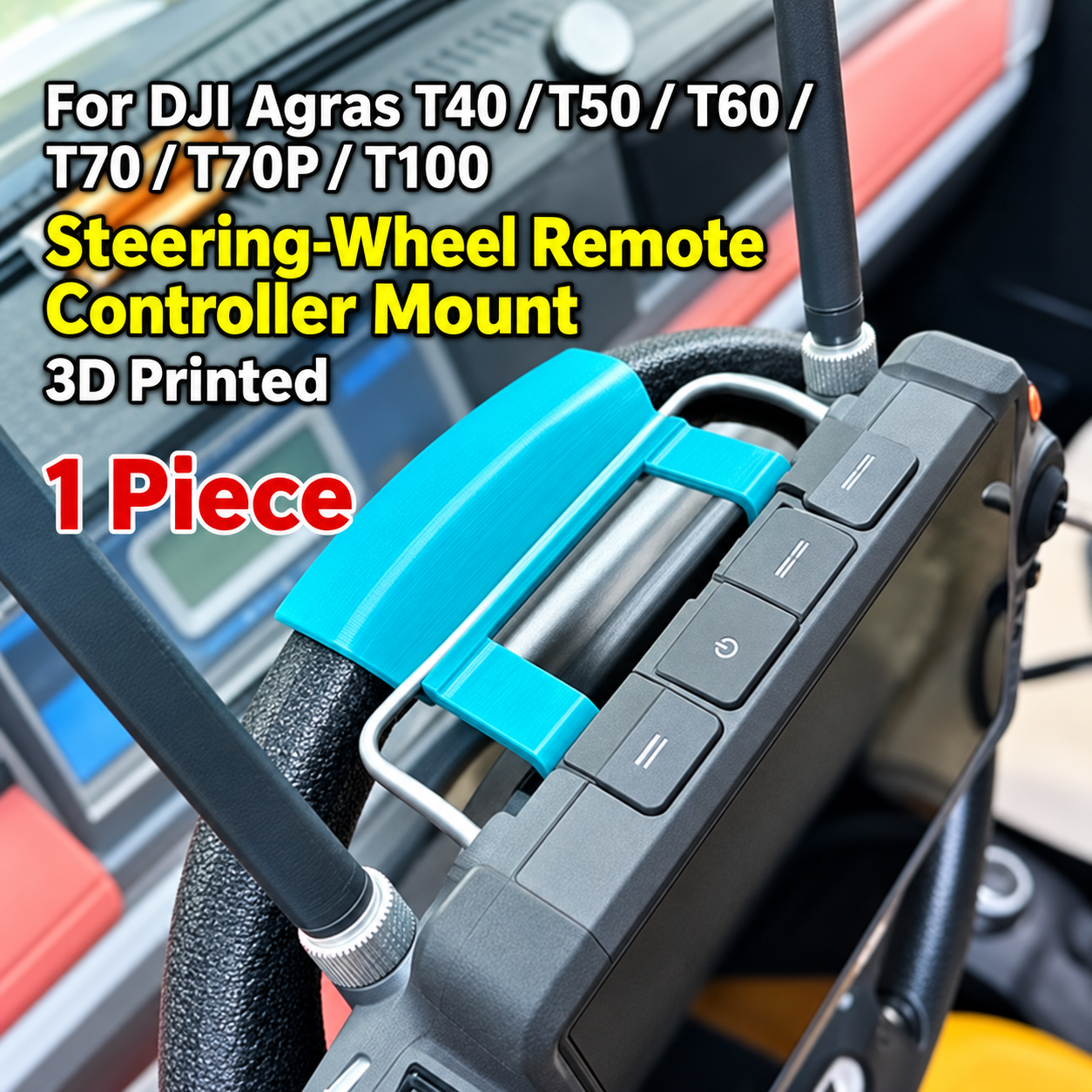 For DJI Agras T40/T50/T60/T70/T70P/100 steering wheel remote controller hanger (3D printing) (HNV-WH-0078)