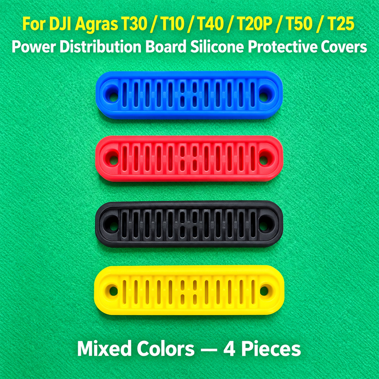 For DJI Agras T30/T10/T40/T20P/T50/T25 distribution board silicone protective cover (black/red/yellow/blue/) color optional (HNV-WH-0086)