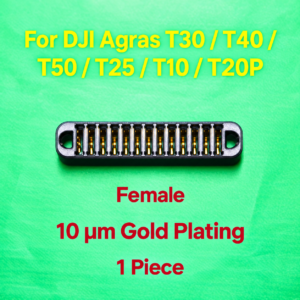 For DJI Agras T30/T40/T50 genuine interface gold-plated 10mm (female) (HNV-WH-0091)
