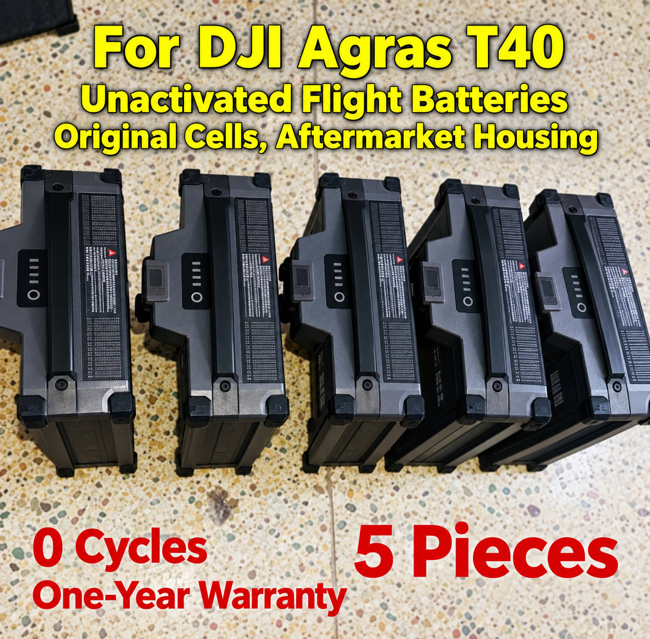 For DJI Agras T40 inactive flight battery 5 pieces (HNV-WH-0119)