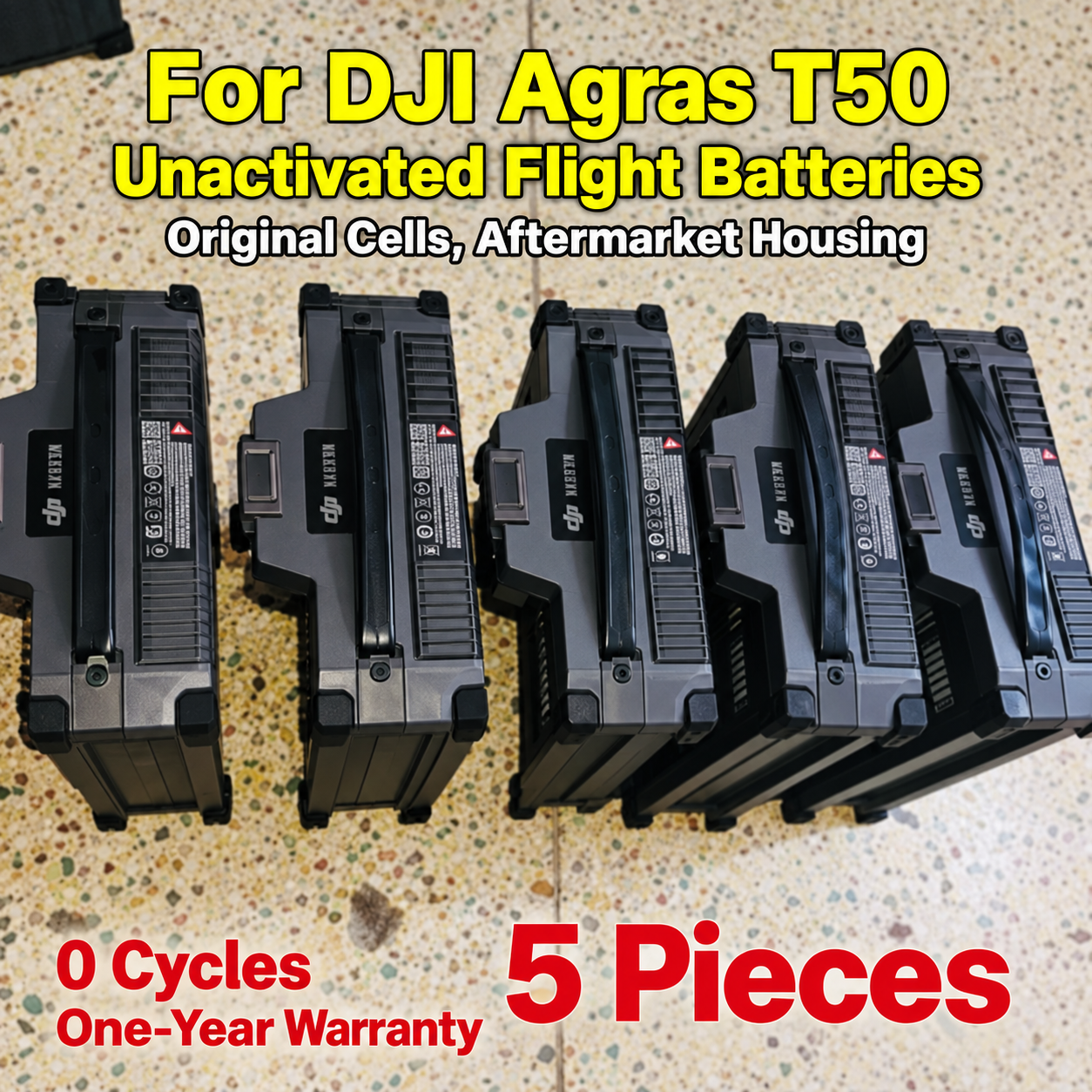 For DJI Agras T50 inactive flight battery 5 pieces (HNV-WH-0120)