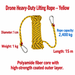 Drone lifting rope yellow 15 meters (HNV-WH-0186)