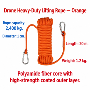 Drone lifting rope orange 20 meters (HNV-WH-0187)