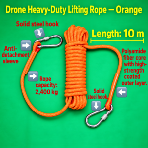 Drone powerful lifting rope (orange) (HNV-WH-0188)