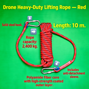 Drone powerful lifting rope (red) (HNV-WH-0189)