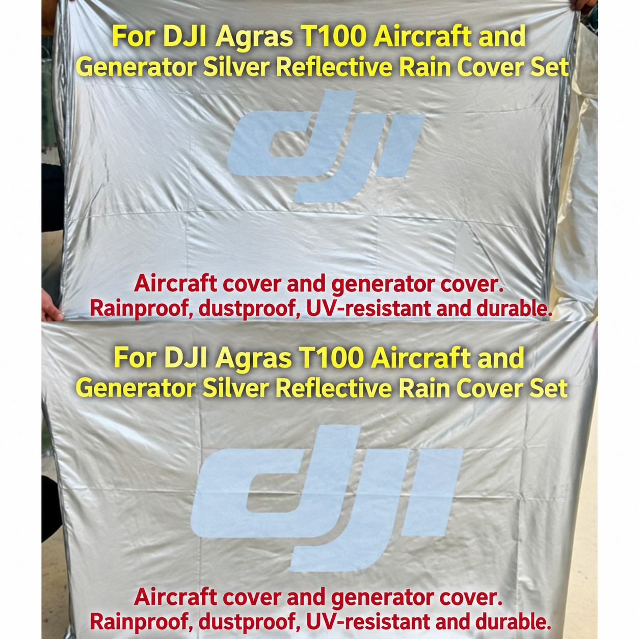 For DJI Agras Silver reflective rain cover for T100 aircraft generator (HNV-WH-0193)