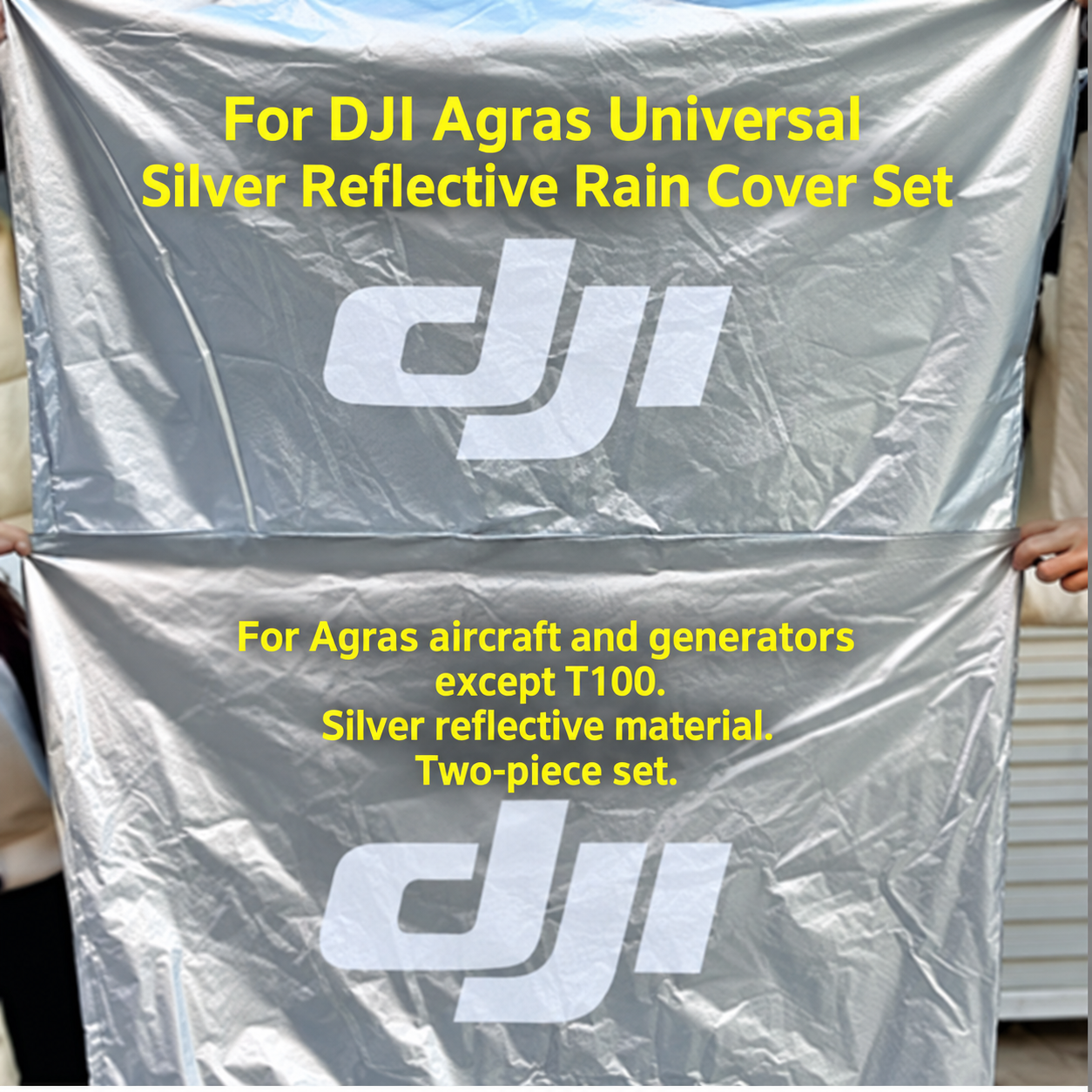 For DJI Agras universal (except T100) silver reflective rain cover set (HNV-WH-0194)