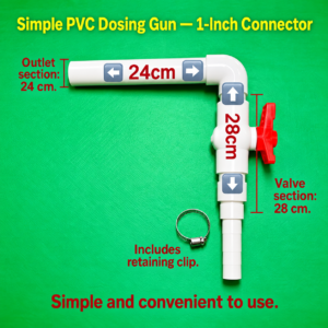 1 inch PVC simple dosing gun head (HNV-WH-0219)