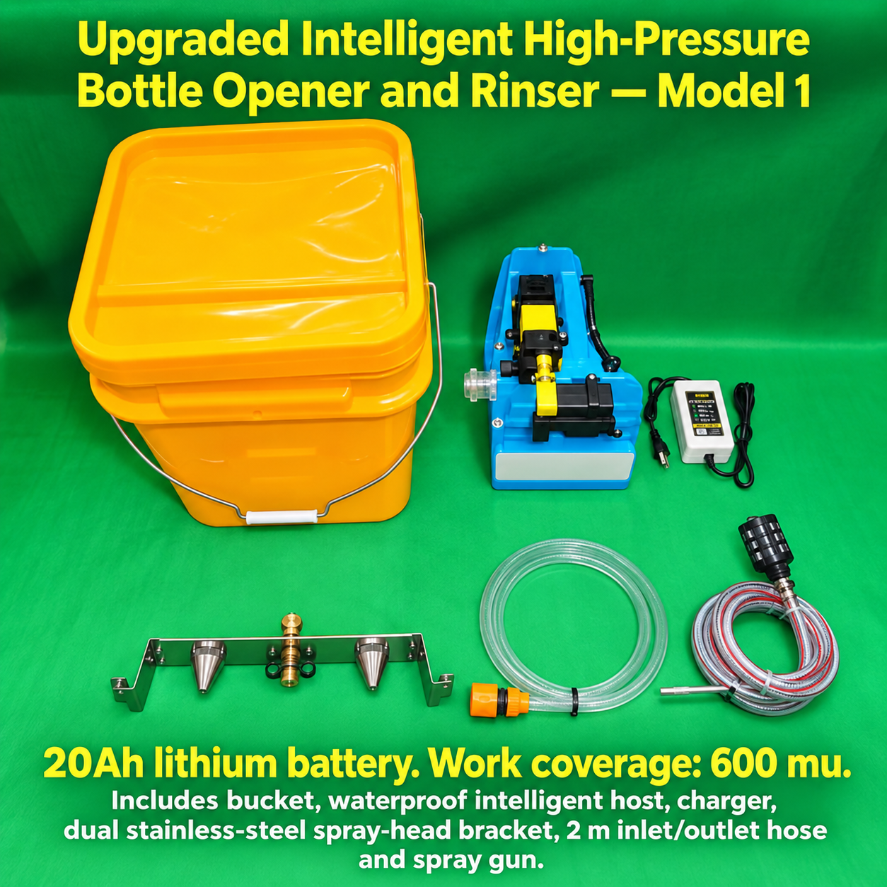 Upgraded Feifang Plant Protection Intelligent High-pressure Bottle Opening and Washing Artifact (First Model) 20A Lithium Battery (HNV-WH-0223)