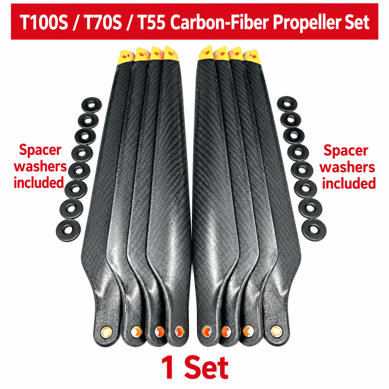 T100ST70ST55 carbon fiber propeller (HNV-WH-0246)
