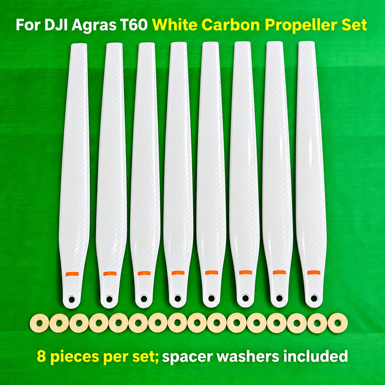 For DJI Agras T60 white carbon propeller set/8 pieces (HNV-WH-0253)