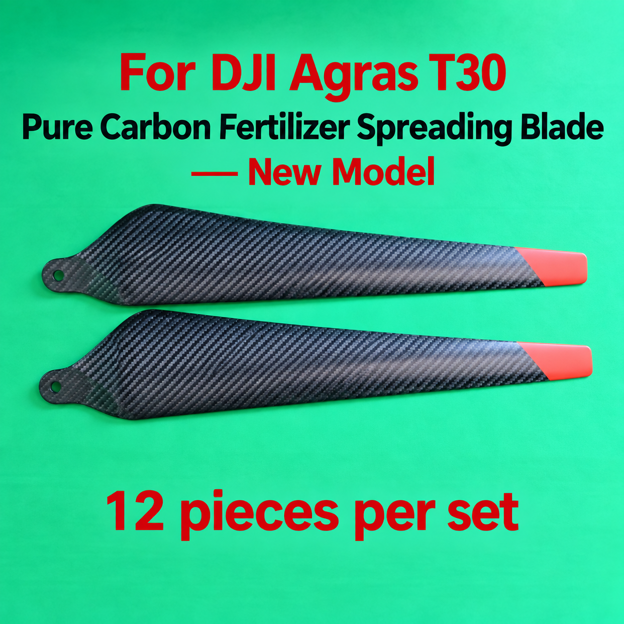 For DJI Agras T30 new pure carbon fertilizer spreading paddle set/12 pieces (HNV-WH-0256)