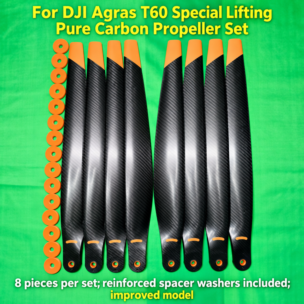 For DJI Agras T60 lifting special carbon fiber propeller set/8 pieces (HNV-WH-0268)