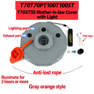 T70T70PT100T100ST70ST55 mother-in-law cover with light, gray orange (HNV-WH-0284)