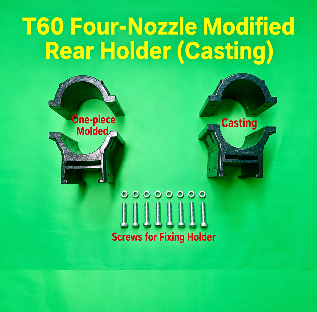 For DJI Agras T60 modified rear four-nozzle holder (casting) (HNV-WH-0311)
