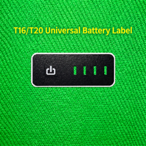 DJI Agras T16 T20 universal battery label with four indicator openings