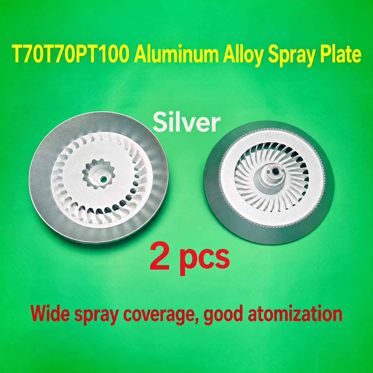 T70T70PT100 aluminum alloy silver spray plate (HNV-WH-0343)
