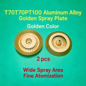 T70T70PT100 aluminum alloy golden spray plate (HNV-WH-0344)