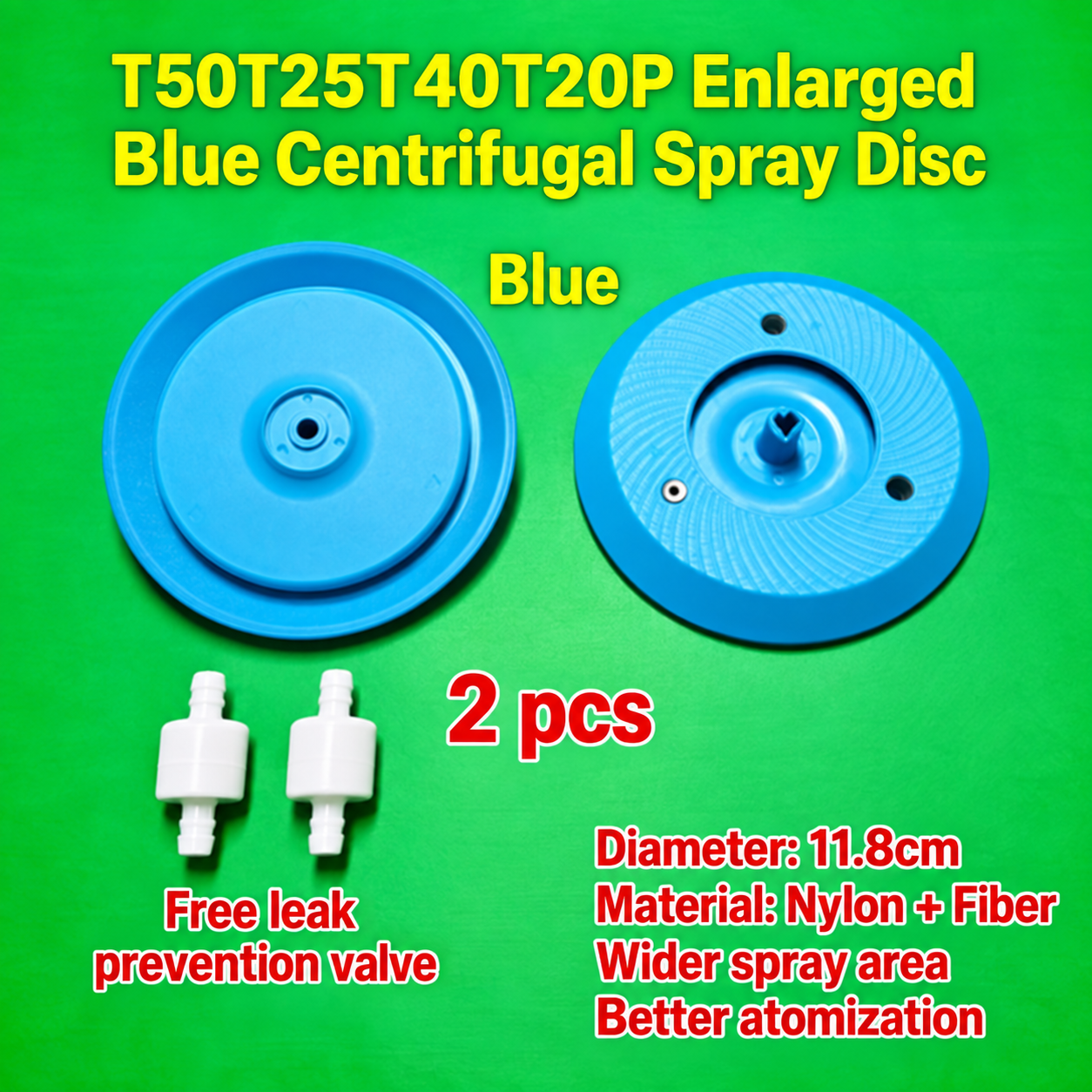 T50T25T40T20P enlarged blue centrifugal spray disc (HNV-WH-0355)