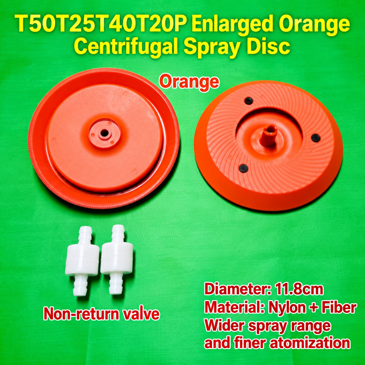 T50T25T40T20P enlarged orange centrifugal spray disc (HNV-WH-0357)