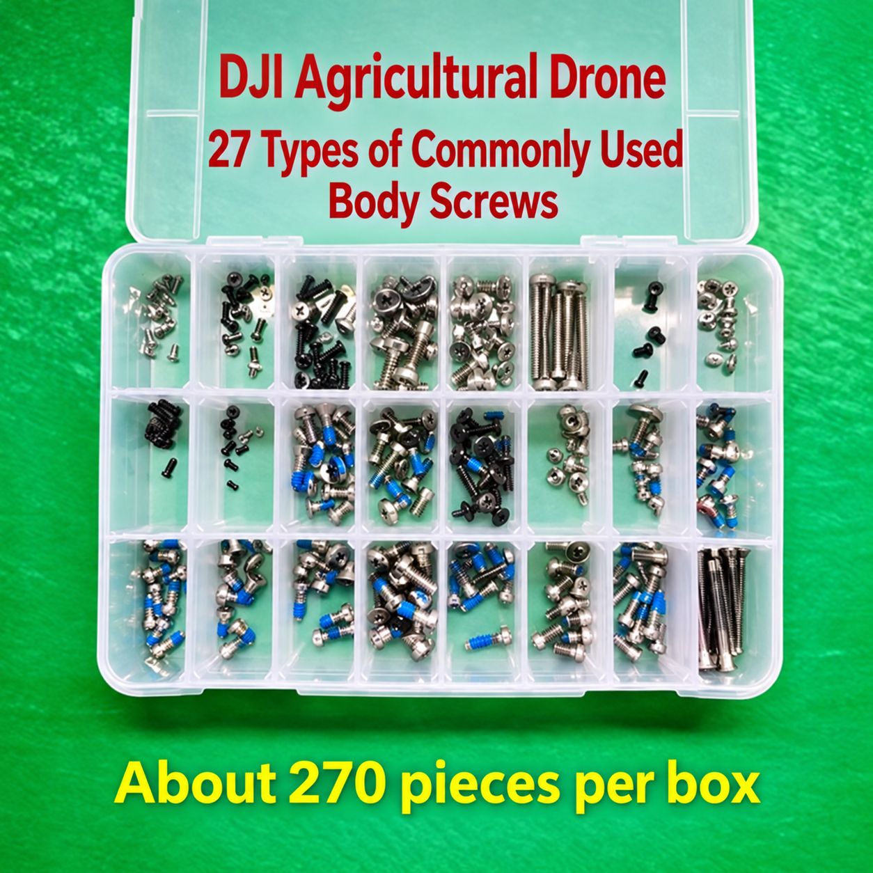 DJI agricultural drone 27 types of commonly used body screws, about 270 pieces per box (HNV-WH-0386)