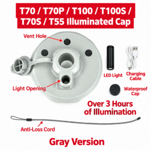 DJI Agras T70 T70P T100 T100S T70S T55 illuminated gray cap
